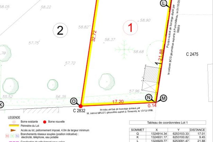Vente Terrain | 111500 € La Chapelle-Launay Réf.VT1227-DOMINNO44 Photo 2 - Vente Terrain